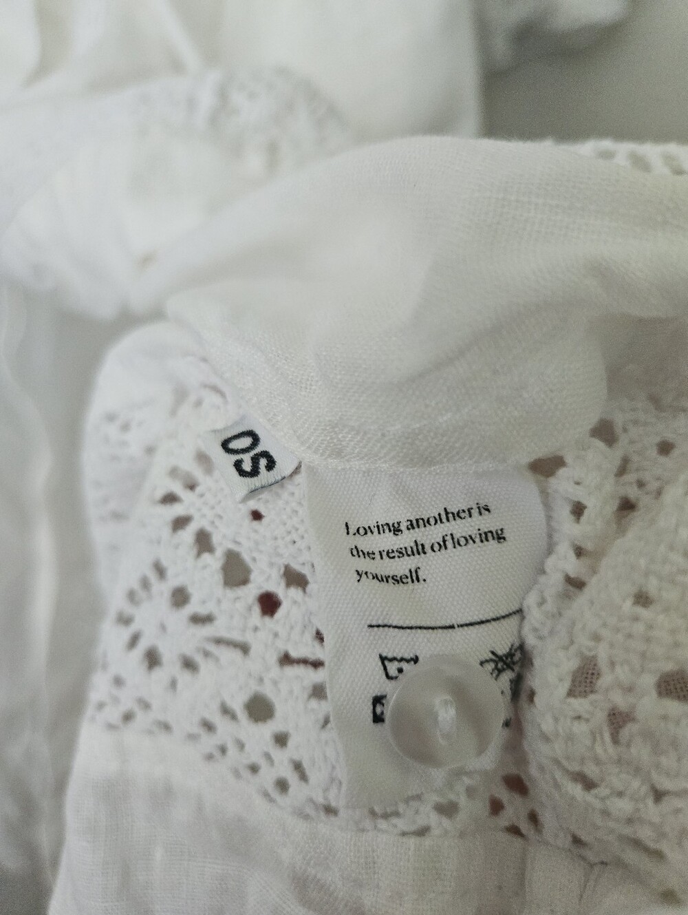 Sleeper 100% linen paloma crochet lace midi dress, one size - Picture 15 of 16